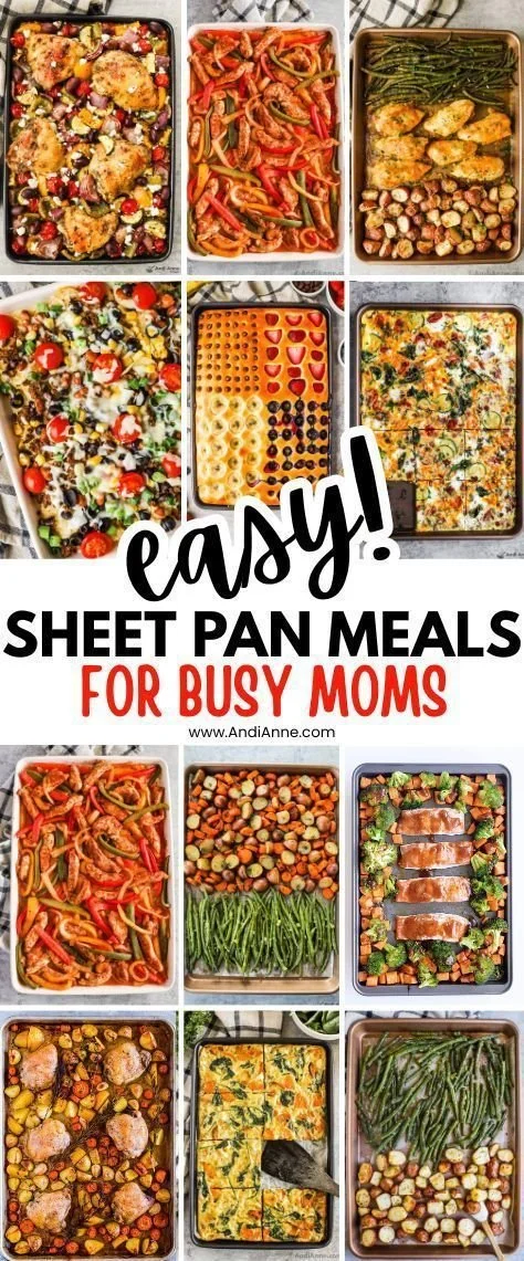 Tasty selection of easy sheet pan meals for busy families
