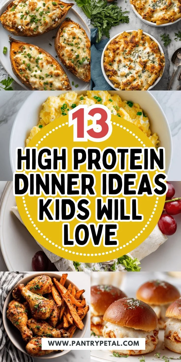 High protein dinner ideas for kids including tasty and nutritious recipes.