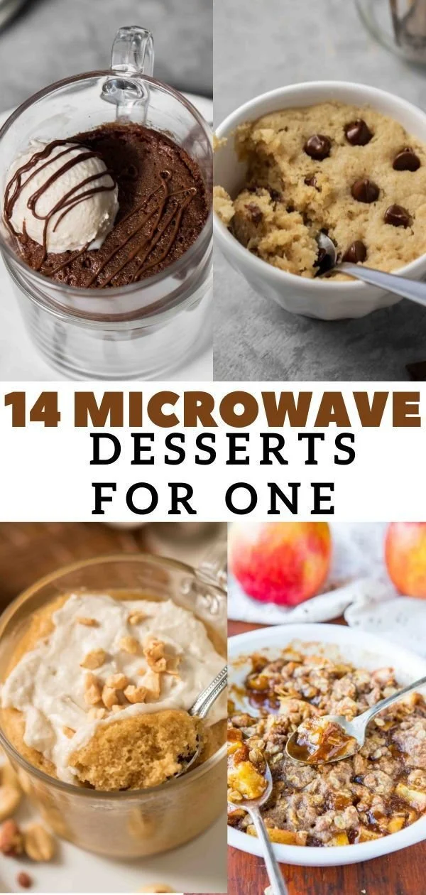 Quick microwave desserts for one with recipes for easy sweet treats.