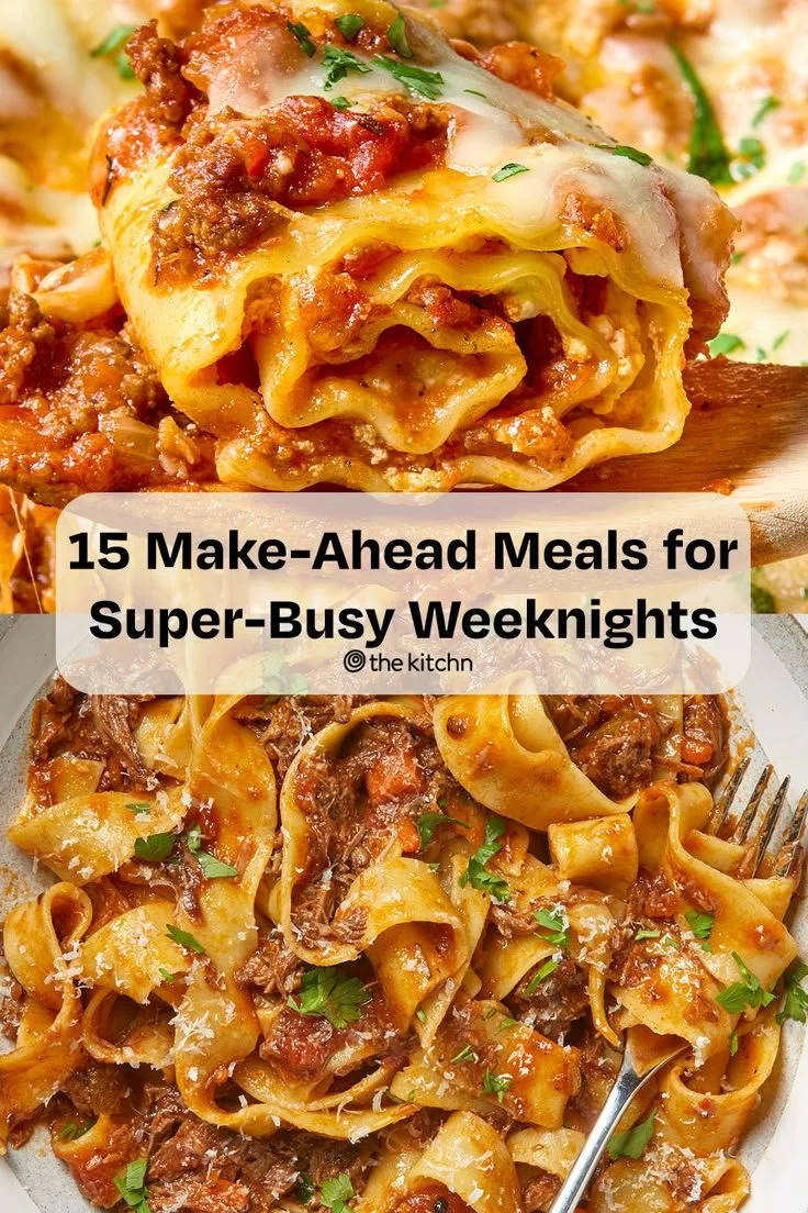 15 easy make-ahead dinners for busy weeknights preparation