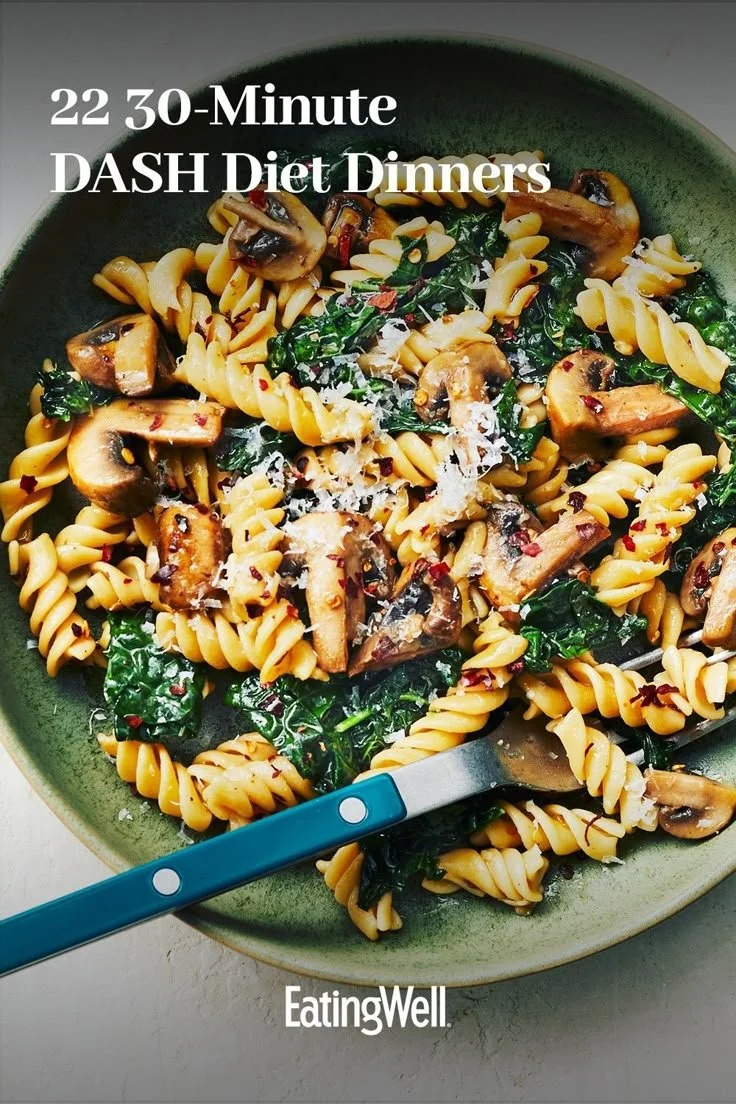 Quick and healthy DASH Diet dinner recipes ready in 30 minutes.