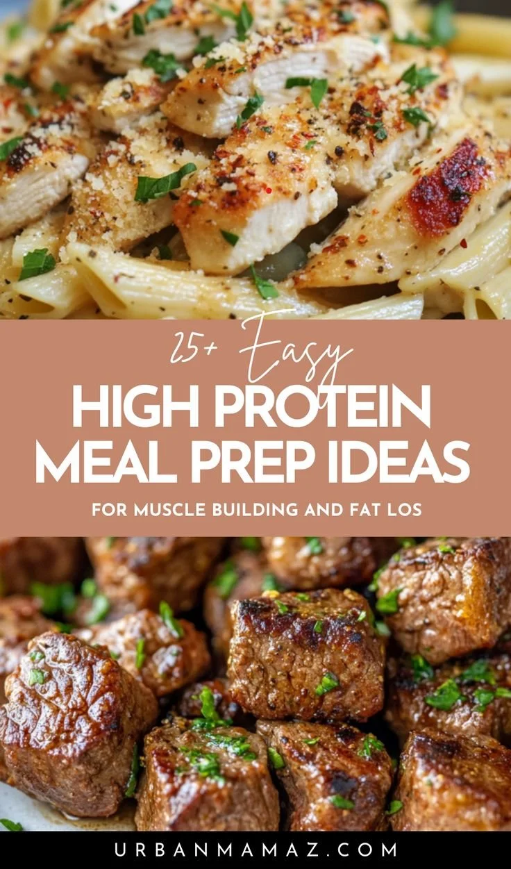 High protein meal prep ideas for muscle building and fat loss