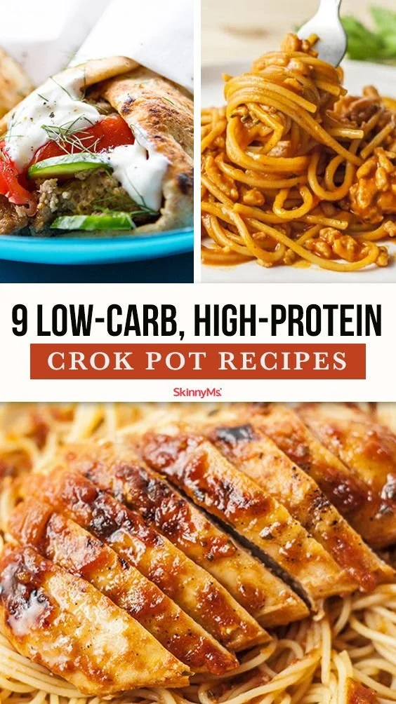 Healthy low-carb high-protein crock pot recipes for easy meal prep