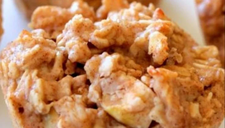 Healthy apple cinnamon protein muffins recipe with high protein and low carbs