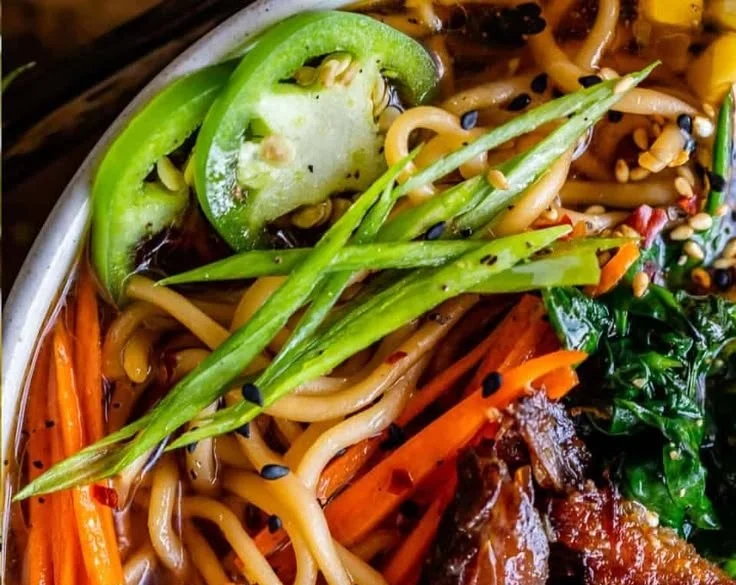 Easy pork ramen recipe cooked in a slow cooker for a hearty meal.