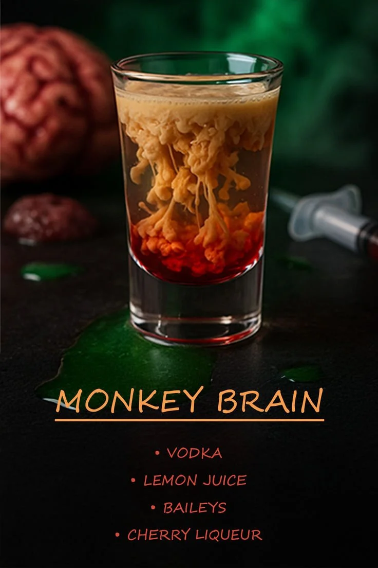 Illustration of a monkey brain highlighting its neurological functions
