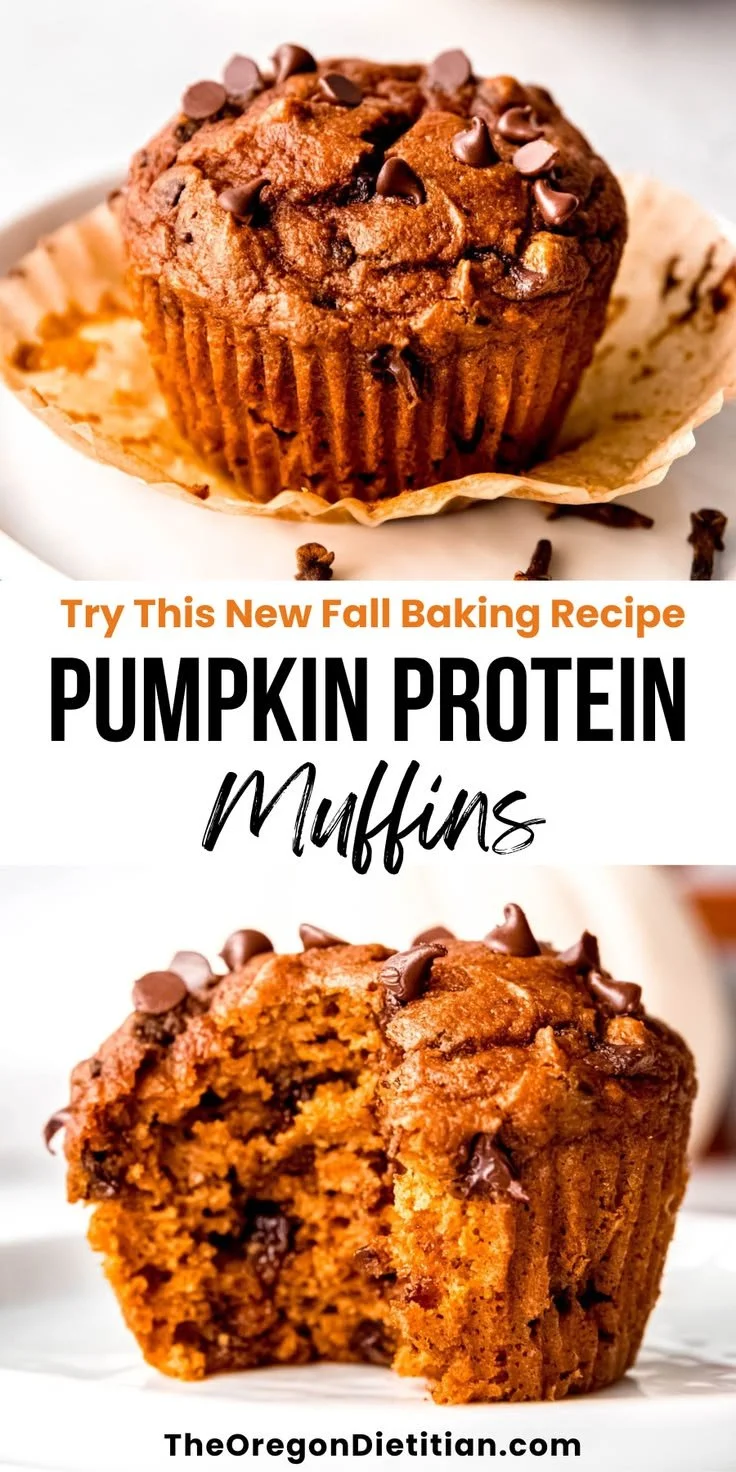 Healthy Pumpkin Protein Muffins baked with nutritious ingredients